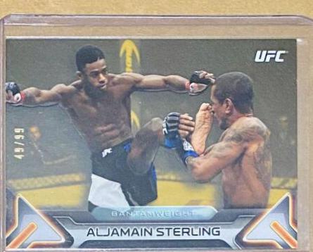 Aljamain Sterling 2016 Topps UFC Knockout Base #78 Gold