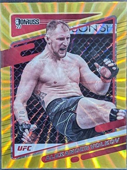 Alexander Volkov 2022 Panini Donruss UFC Base #33 Gold
