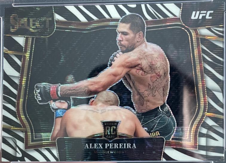 Alex Pereira 2023 Panini Select UFC Octagonside #222 Zebra
