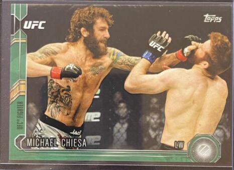 Michael Chiesa 2015 Topps UFC Chronicles Base #166 Green