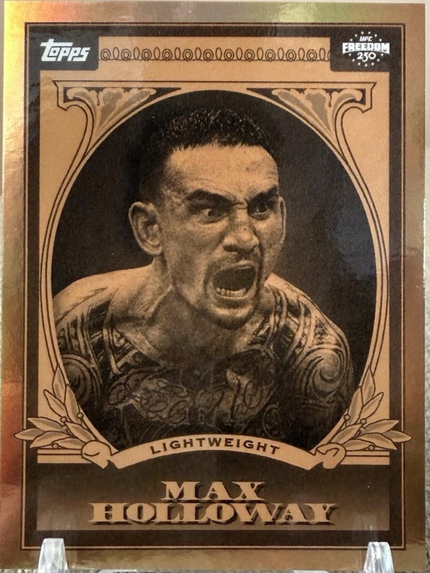 Max Holloway 2026 Topps UFC Freedom 250 UFC Dollar #UD-8 Orange