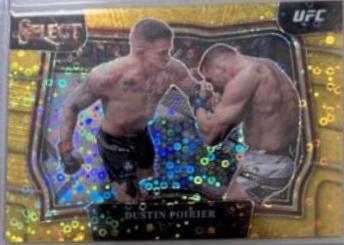 Dustin Poirier 2023 Panini Select UFC Octagonside #272 Gold Disco