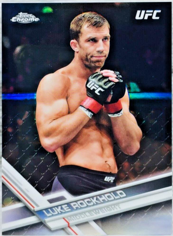 Luke Rockhold 2017 Topps Chrome UFC Base #31 Refractor