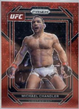 Michael Chandler 2023 Panini Prizm Under Card UFC Base #182 Red