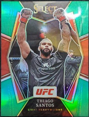 Thiago Santos 2022 Panini Select UFC Premier Level #144 Green