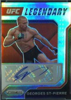Georges St-Pierre 2022 Panini Prizm UFC Legendary Signatures #7 Silver