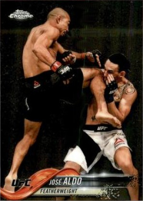 José Aldo 2018 Topps Chrome UFC Base #16 Xfractor
