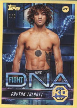 Payton Talbott 2025 Topps Knockout UFC Fight DNA #FD-15 Blue