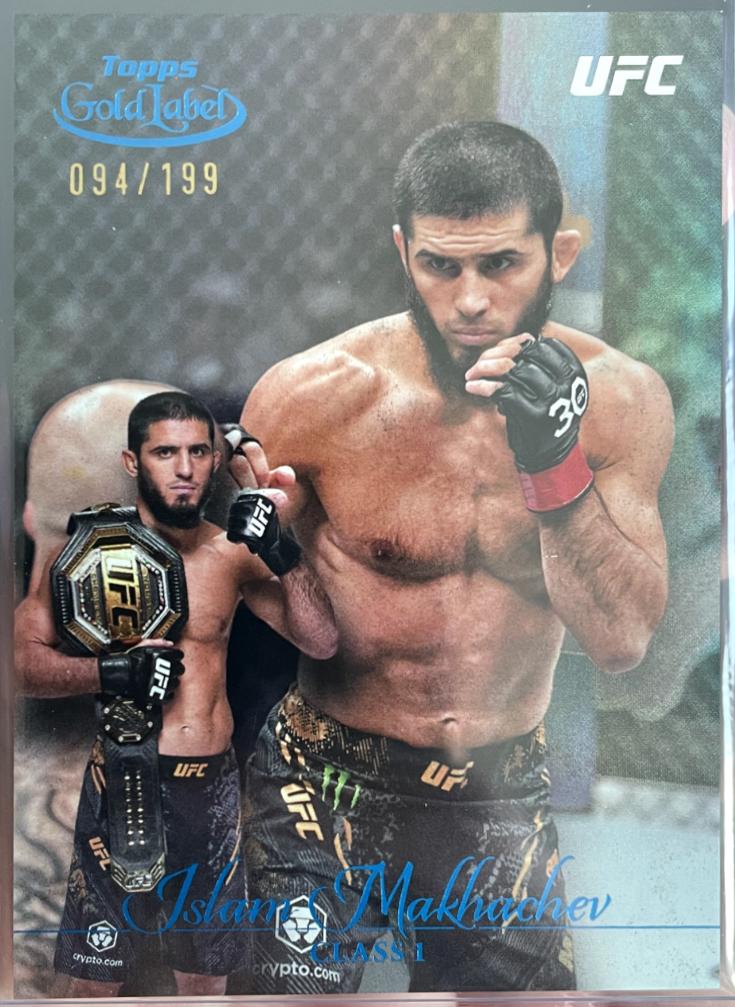 Islam Makhachev 2024 Topps Gold Label UFC Base Class I #39 Blue