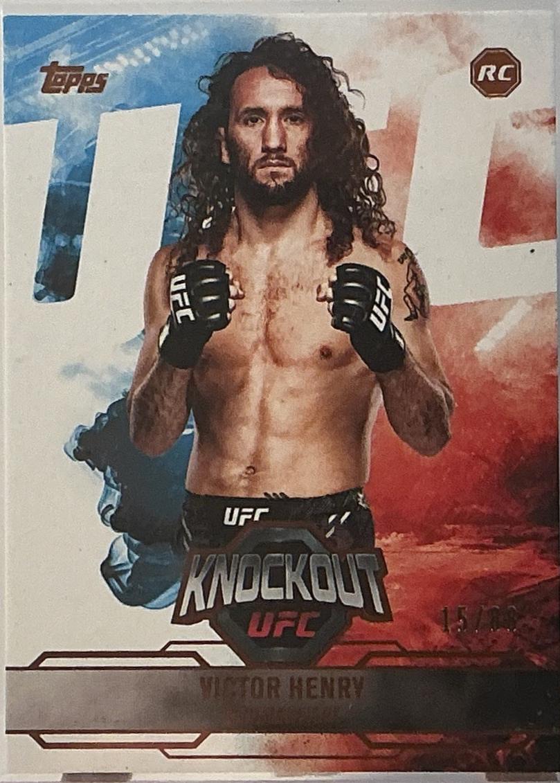 Victor Henry 2025 Topps Knockout UFC Base #83 Orange