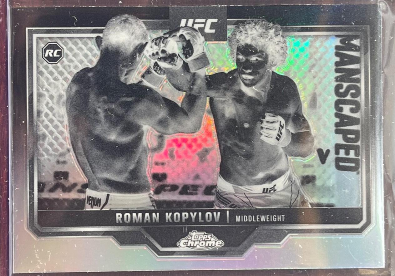 Roman Kopylov 2025 Topps Chrome UFC Base #66 Negative Refractor