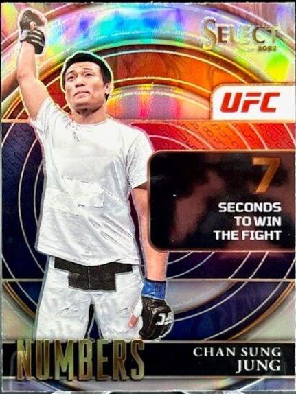 Chan Sung Jung 2022 Panini Select UFC Select Numbers #22 Silver