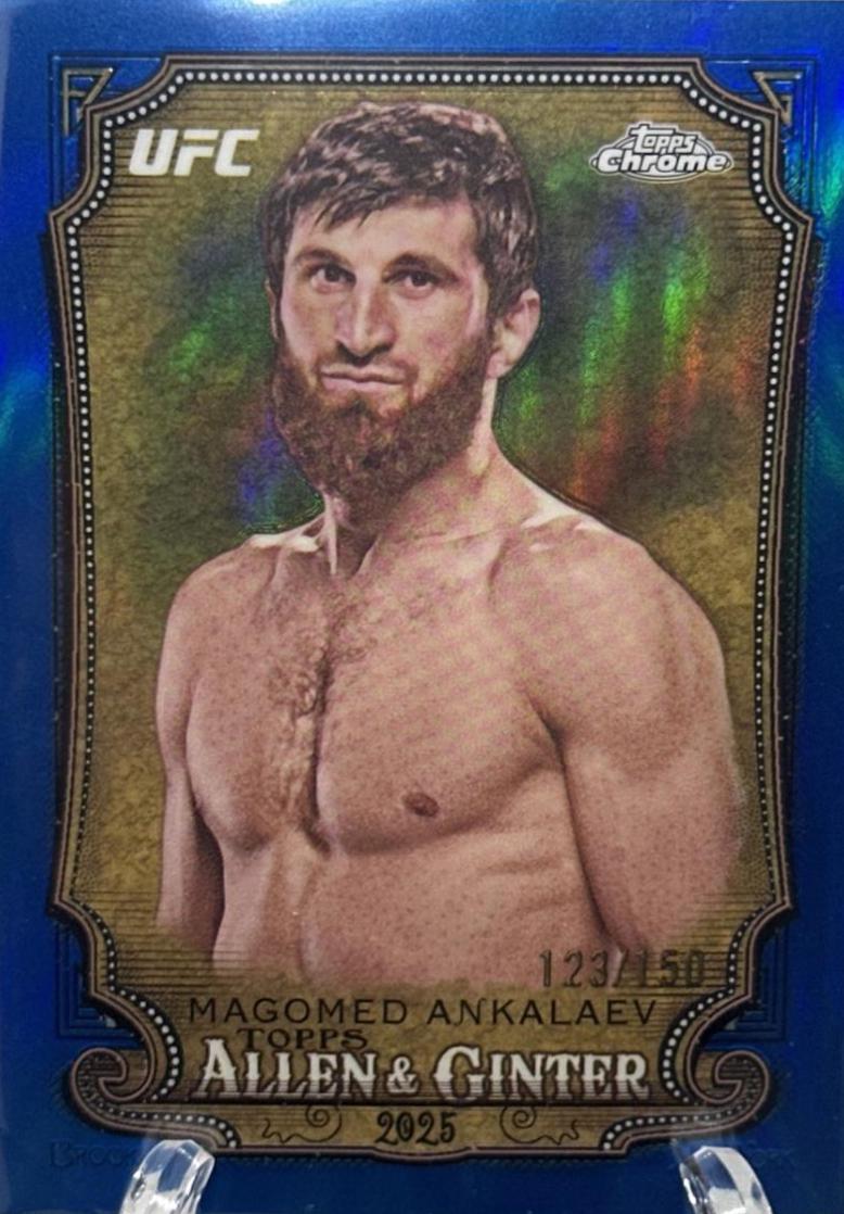 Magomed Ankalaev 2025 Topps Chrome UFC Allen & Ginter #AAG-1 Blue Refractor