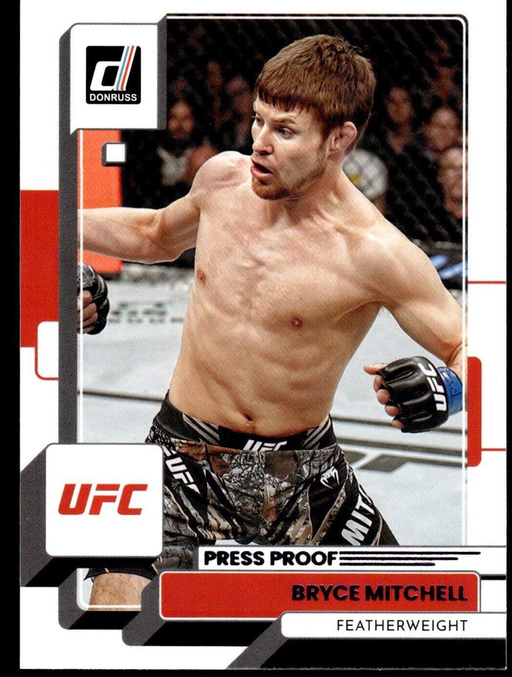 Bryce Mitchell 2023 Panini Donruss UFC Base #108 Press Proof Purple