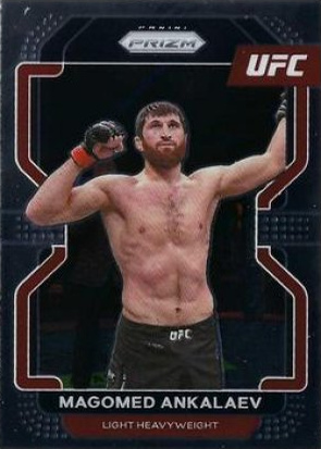 Magomed Ankalaev 2022 Panini Prizm UFC Base #138 Gold Shimmer