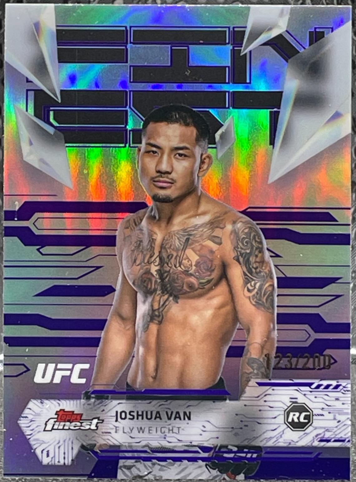 Joshua Van 2025 Topps Finest UFC Base Uncommon #164 Purple Refractor