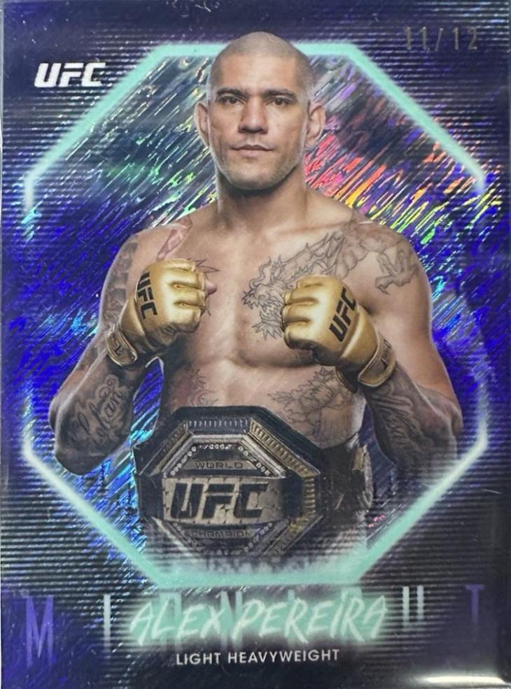 Alex Pereira 2025 Topps Midnight UFC Base #22 Midnight