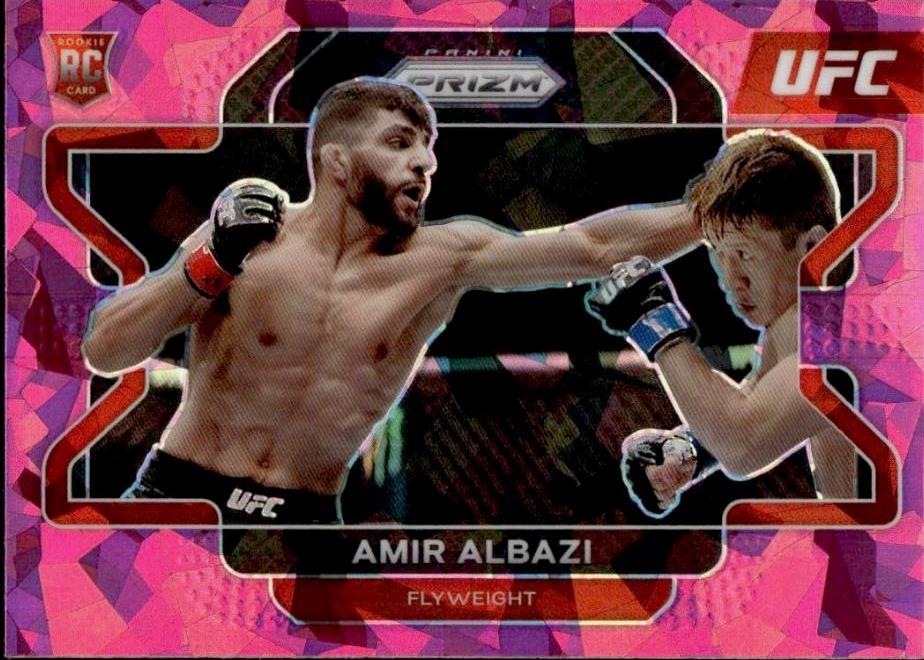 Amir Albazi 2022 Panini Prizm UFC Base #75 Pink Ice