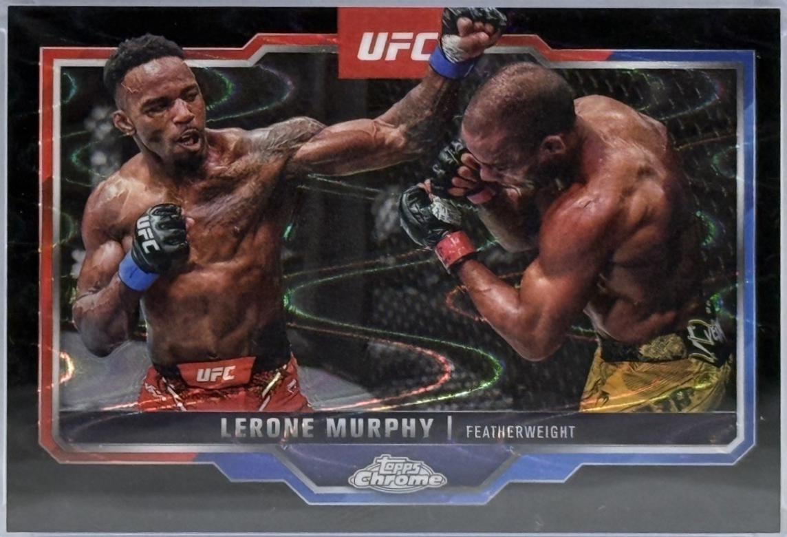 Lerone Murphy 2025 Topps Chrome UFC Base #15 Black Geometric Refractor