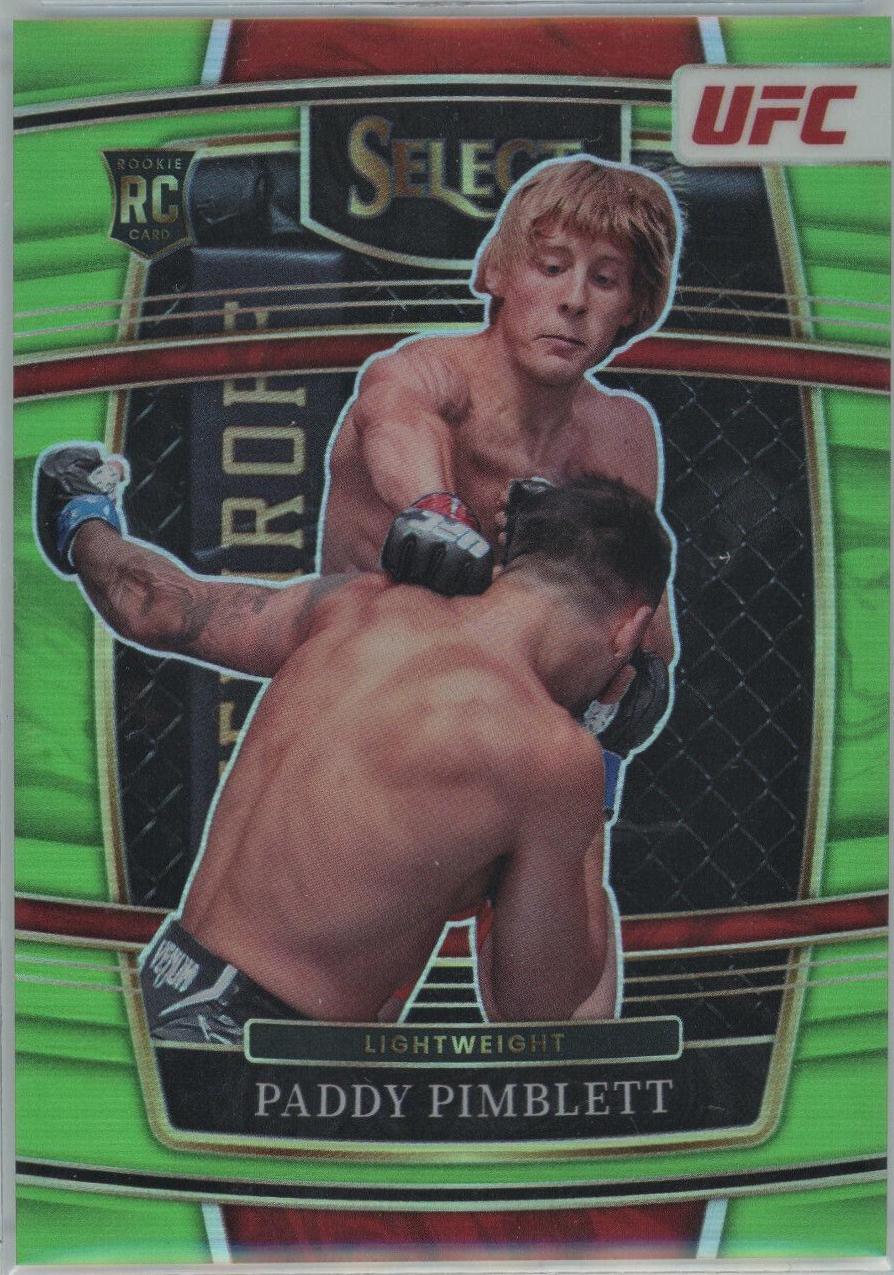 Paddy Pimblett 2022 Panini Select UFC Concourse #61 Neon Green