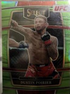 Dustin Poirier 2022 Panini Select UFC Concourse #75 Neon Green
