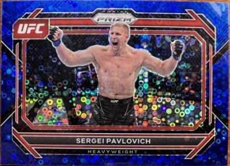 Sergei Pavlovich 2023 Panini Prizm Under Card UFC Base #71 Blue