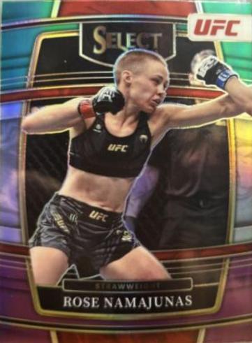 Rose Namajunas 2022 Panini Select UFC Premier Level #173 Green and Purple