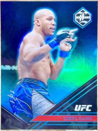 Ciryl Gane 2023 Panini Chronicles UFC Base Limited #201 Platinum