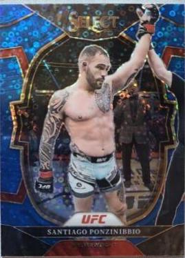 Santiago Ponzinibbio 2023 Panini Select UFC Concourse #13 Blue Disco