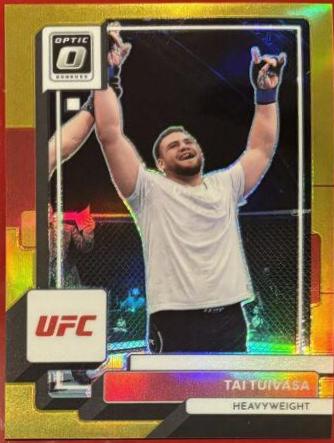 Tai Tuivasa 2023 Panini Donruss Optic UFC Base #47 Gold