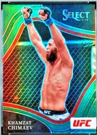 Khamzat Chimaev 2022 Panini Select UFC Premier Level #135 Green