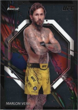 Marlon Vera 2024 Topps Finest UFC Base Common #80 Superfractor