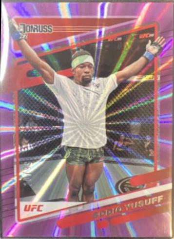 Sodiq Yusuff 2022 Panini Donruss UFC Base #158 Purple Laser