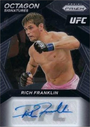 Rich Franklin 2021 Panini Prizm UFC Octagon Signatures #20 Black