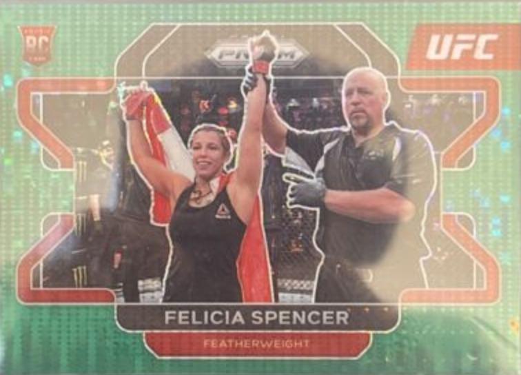 Felicia Spencer 2022 Panini Prizm UFC Base #41 Green Pulsar