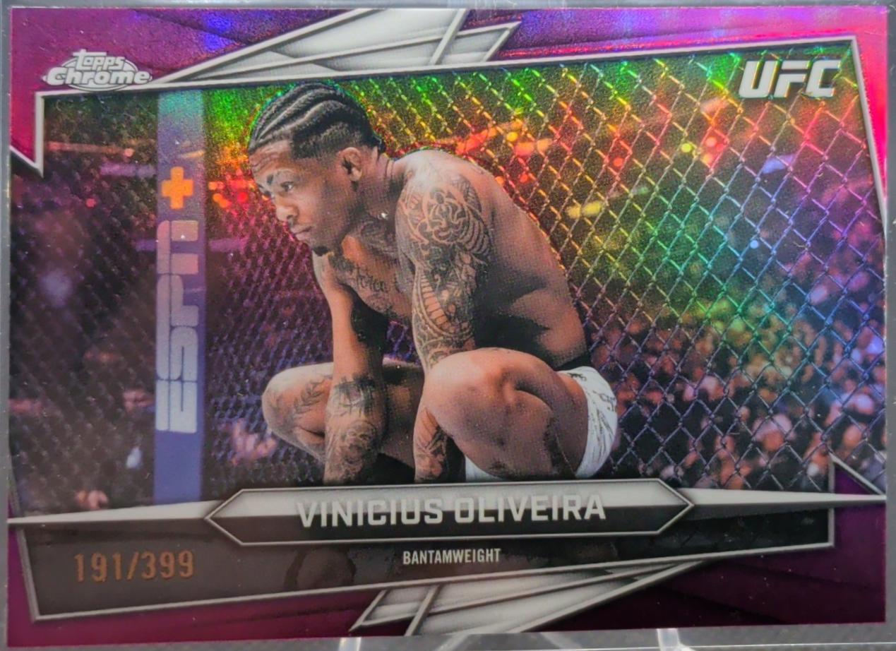 Vinicius Oliveira 2026 Topps Chrome UFC Base #122 Magenta Refractor