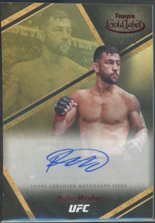 Pedro Munhoz 2024 Topps Gold Label UFC Auric Autographs #AUA-PMZ Red