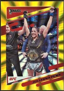 Julianna Peña 2022 Panini Donruss UFC Base #52 Laser