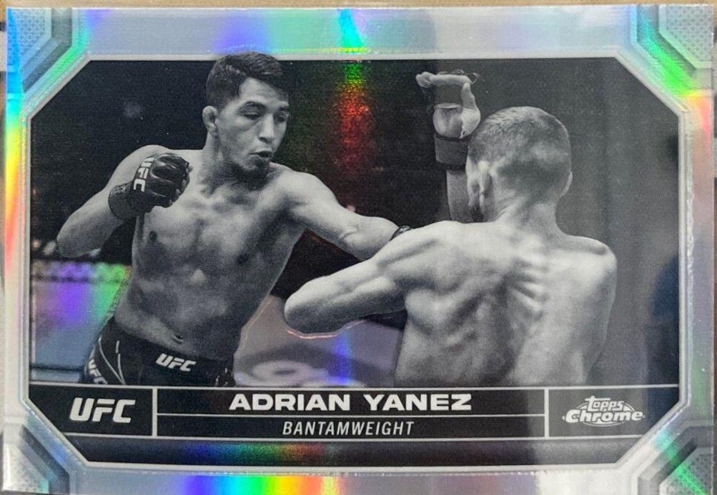 Adrian Yanez 2024 Topps Chrome UFC Base #2 Negative Refractor