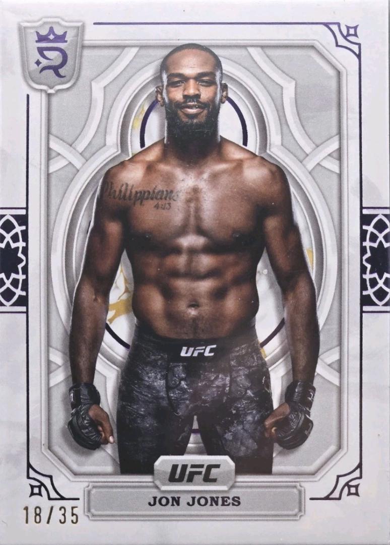 Jon Jones 2024 Topps Royalty UFC Base #40 Purple