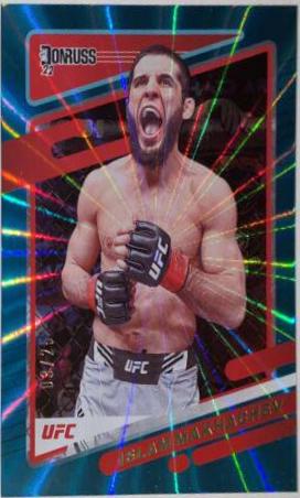 Islam Makhachev 2022 Panini Donruss UFC Base #1 Laser