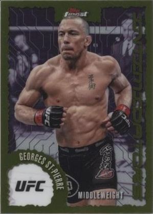 Georges St-Pierre 2025 Topps Finest UFC Intimidators #IT-24 Superfractor