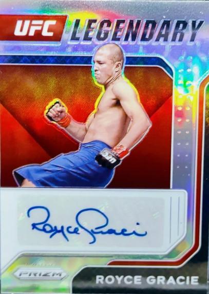 Royce Gracie 2022 Panini Prizm UFC Legendary Signatures #9 Silver