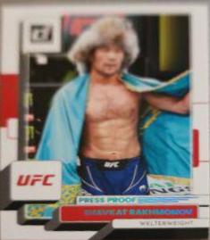 Shavkat Rakhmonov 2023 Panini Donruss UFC Base #109 Press Proof Teal