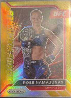 Rose Namajunas 2022 Panini Prizm UFC Bonus Machines #18 Gold