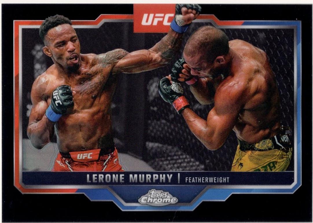 Lerone Murphy 2025 Topps Chrome UFC Base #15 Black Refractor