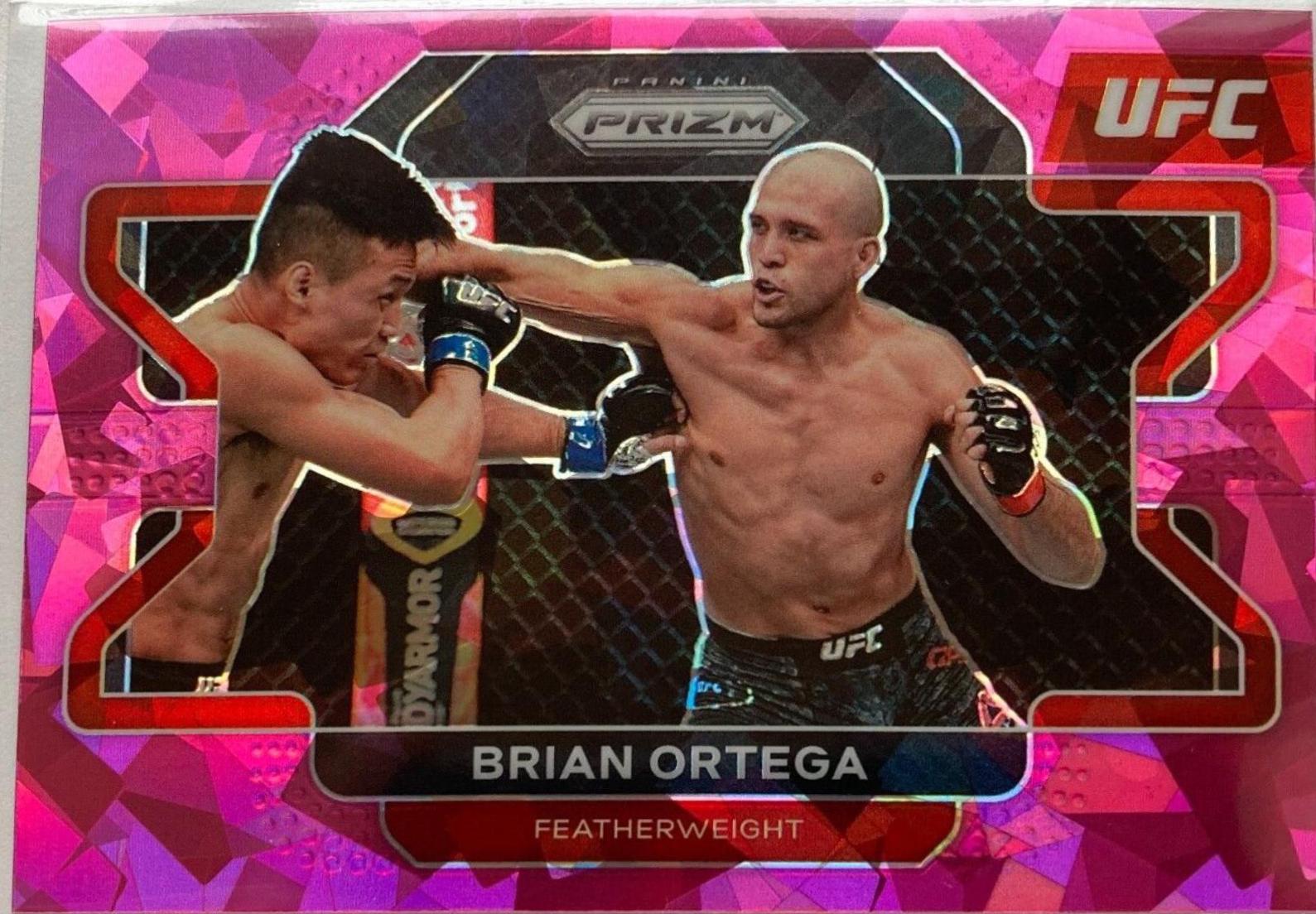 Brian Ortega 2022 Panini Prizm UFC Base #57 Pink Ice