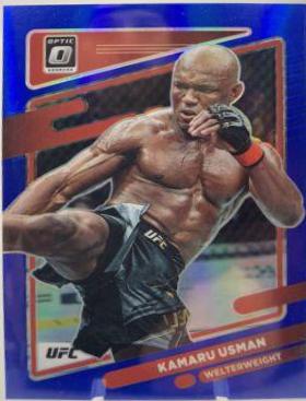 Kamaru Usman 2022 Panini Donruss Optic UFC Base #42 Blue