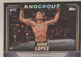 Diego Lopes 2024 Topps Knockout UFC Base #13 Holo Silver