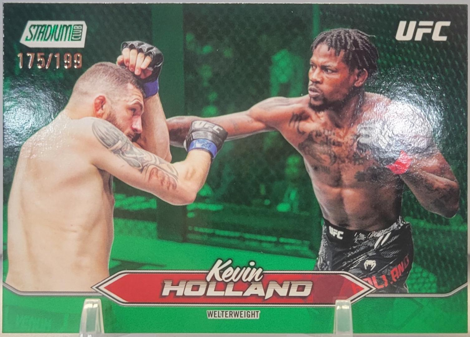 Kevin Holland 2025 Topps Stadium Club UFC Base #198 Green